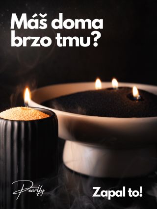 Tma v pět? 🕓Taky nás to neba, ale s náma se tmy bát nemusíš. ✨ Vrať světlo domů a objednej si sypanou svíčku, která může...