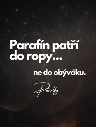 Chceš to dýchat? No, nechceš. 🤓 Parafín patří do ropy, ne do obýváku. Používáme rostlinný vosk, kterej hoří čistě,...